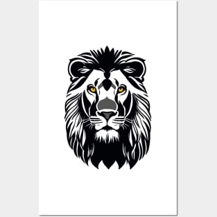 Majestic Lion Face Posters and Art